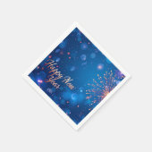 Frohes Neujahrspapier Napkin Serviette (Ecke)