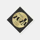 Frohes Neujahrspapier Napkin Serviette (Ecke)