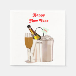 Frohes Neujahrspapier Napkin Serviette