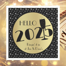 Frohes Neujahrspapier Napkin