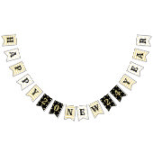 Frohes New Year 2024 Zuhause Shop Office Party Ban Wimpelkette (Alle)