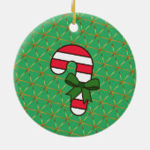 Frohes New Year Keramik Ornament (Hinten)