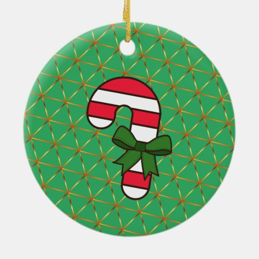 Frohes New Year Keramik Ornament (Hinten)