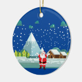 Frohes New Year Keramik Ornament (Links)