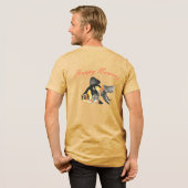 Frohes Nowruz-Goldfischchen Tri-Blend Shirt (Rückseite voll)
