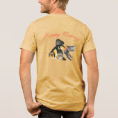 Frohes Nowruz-Goldfischchen Tri-Blend Shirt (Rückseite)