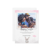 Frohes Osterbild Wasserfarbe Karte (Vorderseite/Rückseite Beispiel)