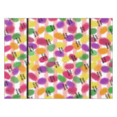 Frohes Osterfarbene Bohnen Wasserfarbe Tischdecke (Vorderseite (Horizontal))