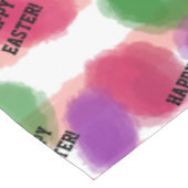 Frohes Osterfarbene Bohnen Wasserfarbe Tischdecke (Schrägansicht)