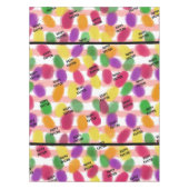 Frohes Osterfarbene Bohnen Wasserfarbe Tischdecke (Vorderseite)