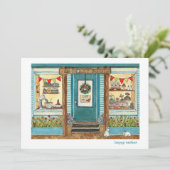 Frohes Osterkuchen Shop Wasserfarbe Karte (Stehend Vorderseite)