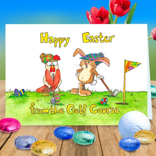 Frohes Ostern für Golfer von Nicole Janes Karte