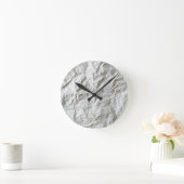 Frohes Papier Runde Wanduhr (Zuhause)