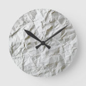 Frohes Papier Runde Wanduhr (Vorderseite)
