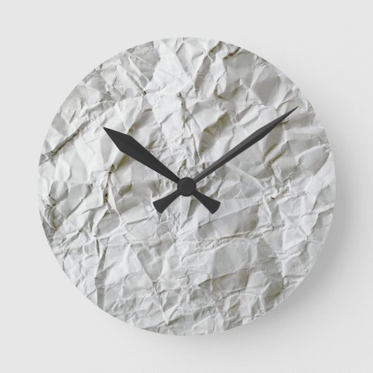 Frohes Papier Runde Wanduhr (Vorderseite)
