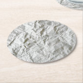 Frohes Papier Runder Pappuntersetzer (Angewinkelt)