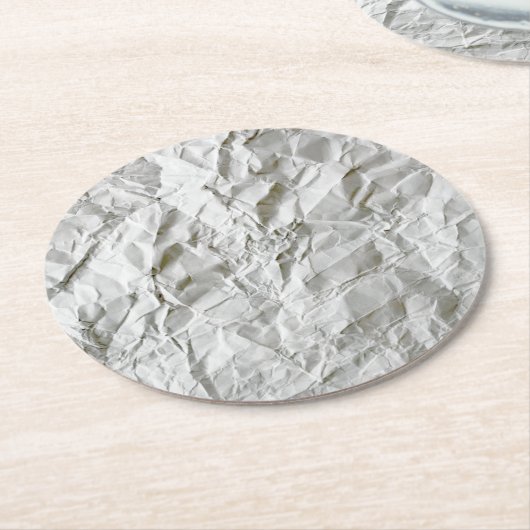 Frohes Papier Runder Pappuntersetzer (Angewinkelt)