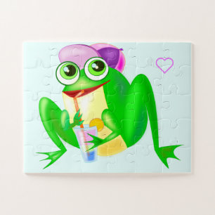Frohes Party Frösteln Puzzle - Gemälde