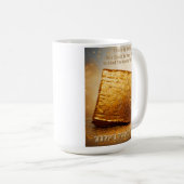 Frohes Pessach! Goldene Matze Kaffeetasse (VorderseiteRechts)