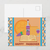 Frohes Pessach Postkarte (Vorne/Hinten)
