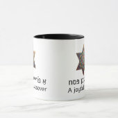 Frohes Pessach Stern Davids Tasse (Zentrum)