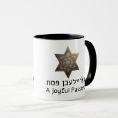 Frohes Pessach Stern Davids Tasse (VorderseiteRechts)