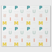 Frohes Purim-Pastete Geschenkpapier (Flach)