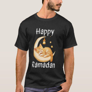 Frohes Ramadan Eid Mubarak Kareem Süße Katze für K T-Shirt