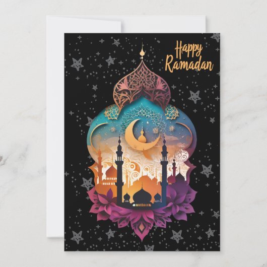 frohes Ramadan Feiertagskarte (Vorderseite)
