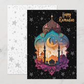 frohes Ramadan Feiertagskarte (Vorne/Hinten)
