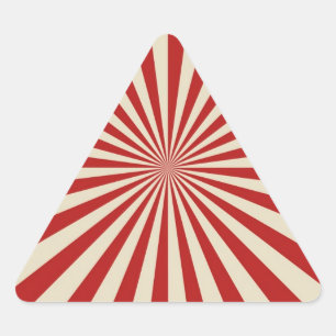 Frohes Retro Vintages Popcorn-klassisches Dreieckiger Aufkleber