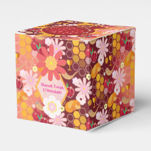 Frohes Rosh-Haschana-Muster personalisierte Favor- Geschenkschachtel