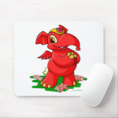 Frohes rotes Elephante in Shenkuu Mousepad (Mit Mouse)