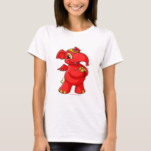 Frohes rotes Elephante T-Shirt