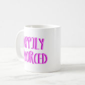 Frohes Scheiden Kaffeetasse (Vorderseite Links)