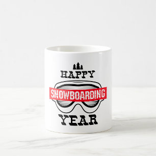 Frohes Schneebordjahr Kaffeetasse