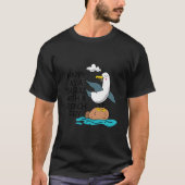 Frohes Seagull mit französischen Fry Funny Bird Fr T-Shirt (Vorderseite)