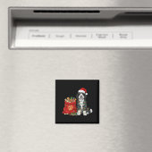 Frohes Sheepadoodle Weihnachtslicht Hundemama Shee Magnet (In Situ (Geschirrspüler))