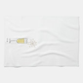 Frohes Silvester Party Champagner Jahr Geschirrtuch (Horizontal)