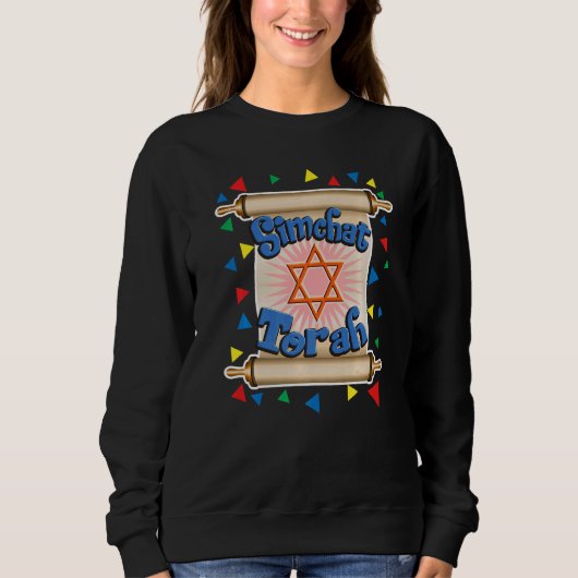 Frohes Simchat-Tora-Fest für Männer, Frauen, Kinde Sweatshirt (Vorderseite)