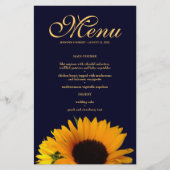 Frohes Sonnenblumenmenü (Vorderseite)