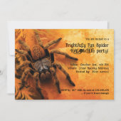 Frohes Spider-Halloween-Party Einladung (Vorderseite)