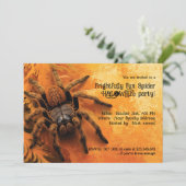 Frohes Spider-Halloween-Party Einladung (Stehend Vorderseite)