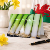 Frohes St David's Day Walisische Lauch Personalize
