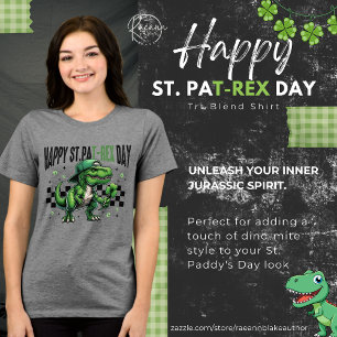 Frohes St. Pat-Rex Tag Tri-Blend-Shirt Tri-Blend Shirt