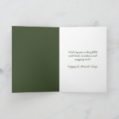 Frohes St. Patrick’s Day Irischer Setter Hund Kart Karte (Innenseite)