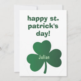 Frohes St. Patrick’s Day Klassische irische Feier Feiertagskarte