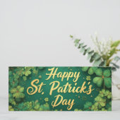 Frohes St. Patrick’s Day Kleeblatt-Design (Stehend Vorderseite)