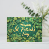 Frohes St. Patrick’s Day Kleeblatt-Design (Stehend Vorderseite)