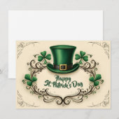 Frohes St. Patrick’s Day Shamrock-Design (Vorne/Hinten)